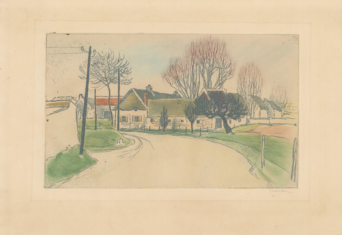 Théophile Alexandre Steinlen - La maison à l’entrée du village