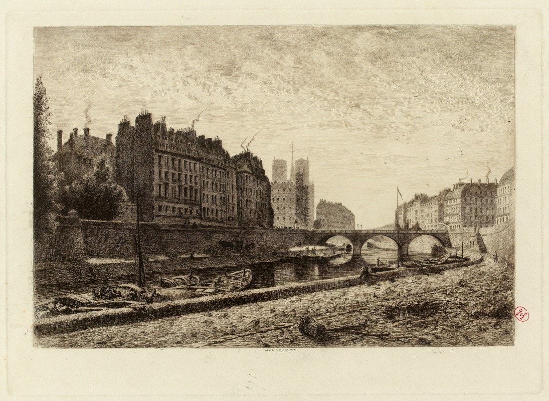 Alfred Alexandre Delauney - Pont St-Michel