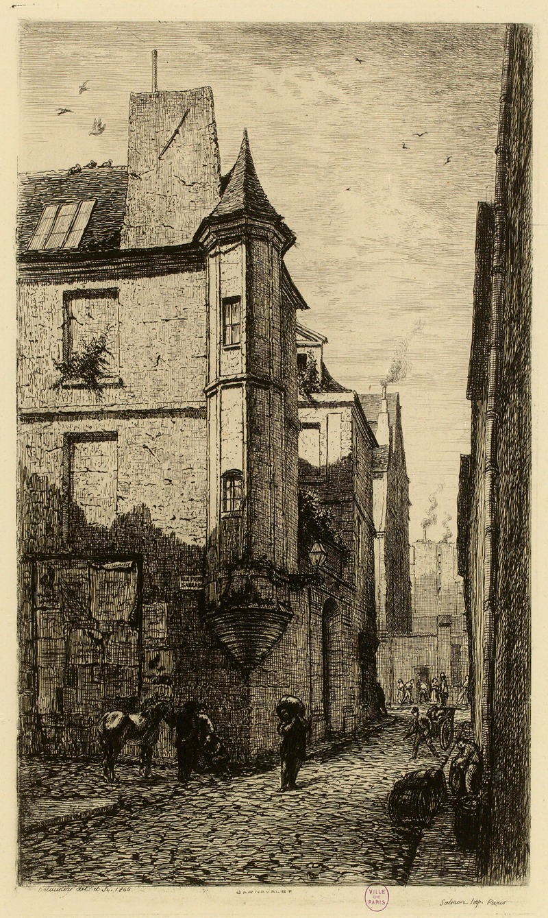 Alfred Alexandre Delauney - Tourelle rue Hautefeuille