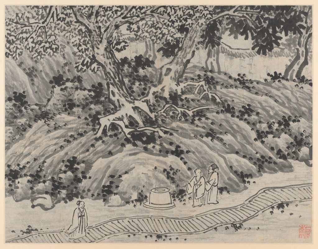 Shen Zhou - The Fool’s Spring, from Twelve Views of Tiger Hill, Suzhou