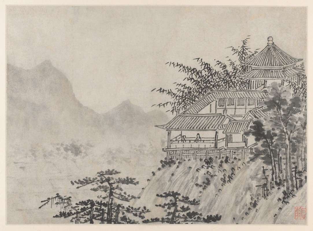 Shen Zhou - The Thousand Acres of Clouds, from Twelve Views of Tiger Hill, Suzhou