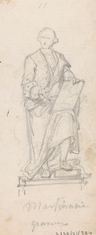 Nicaise De Keyser - Statue of the Engraver Pieter Martinasie