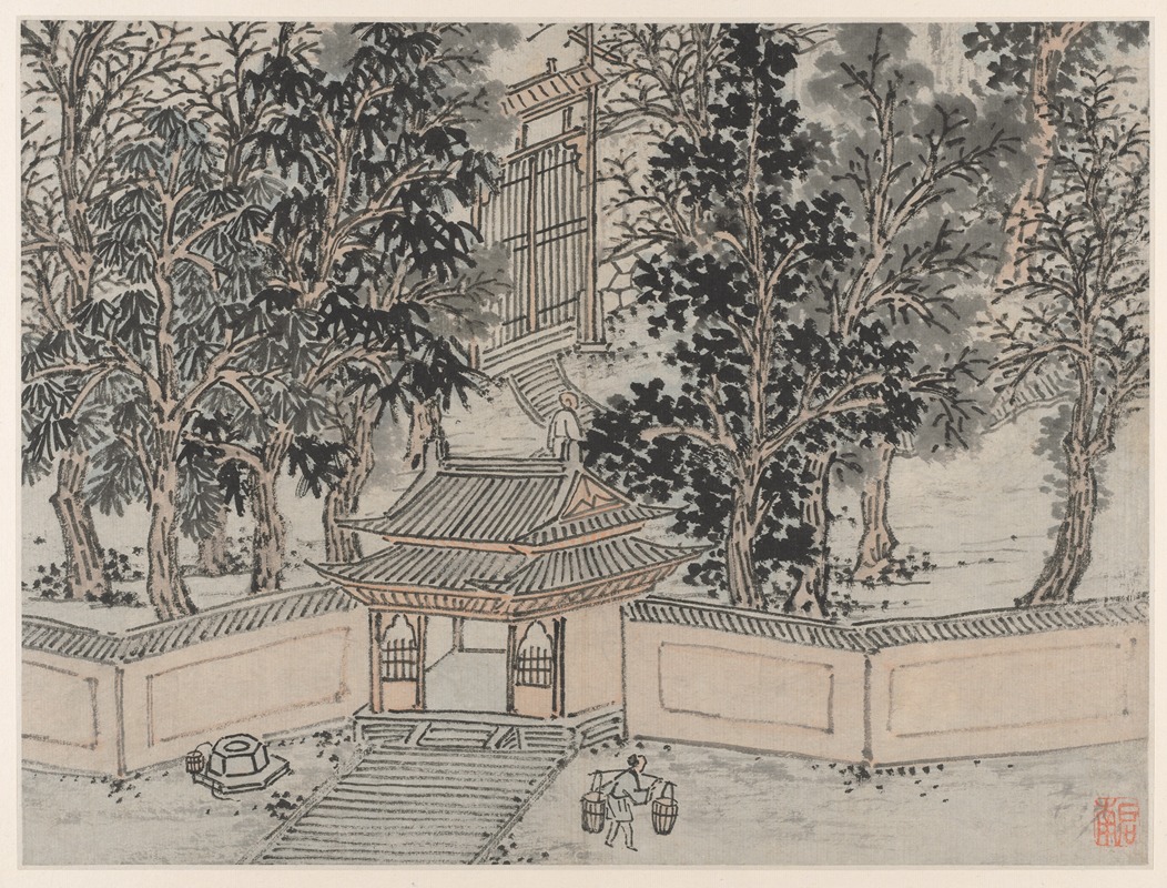 Shen Zhou - Tiger-Flight Spring at the Back Gate, from Twelve Views of Tiger Hill, Suzhou