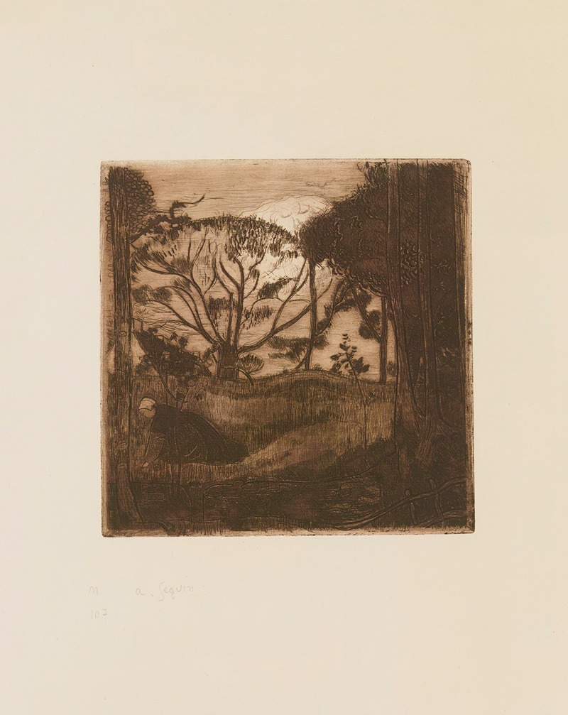 Armand Seguin - Le soir ou La glaneuse