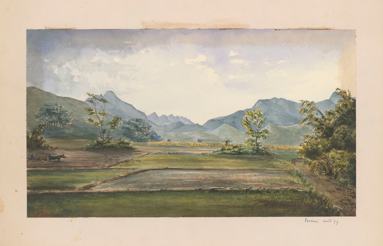 Auguste Mouillesaux de Bernières - 25 aquarelles par Auguste Mouillesaux de Bernières Pl.01