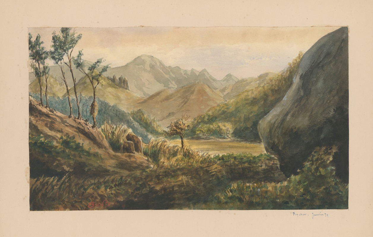 Auguste Mouillesaux de Bernières - 25 aquarelles par Auguste Mouillesaux de Bernières Pl.06