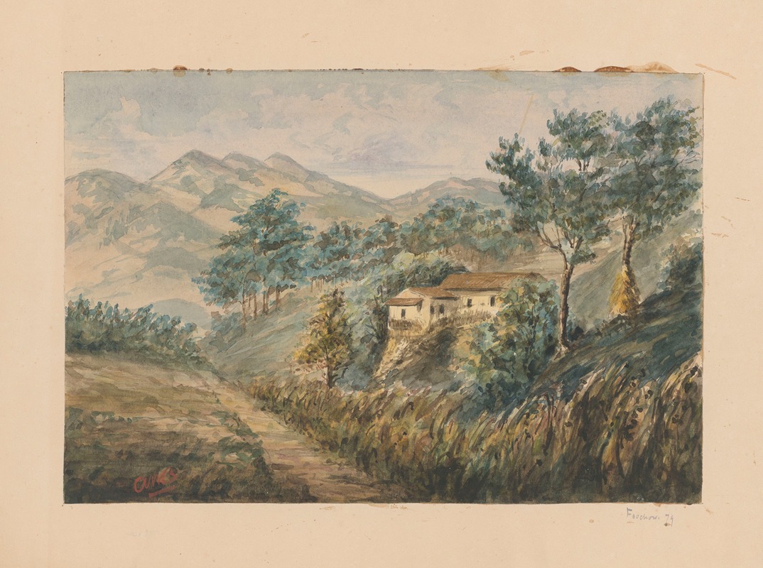 Auguste Mouillesaux de Bernières - 25 aquarelles par Auguste Mouillesaux de Bernières Pl.12