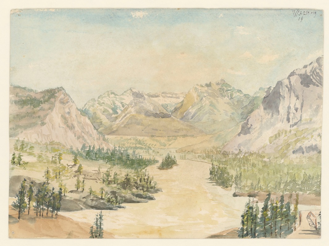 Auguste Mouillesaux de Bernières - 25 aquarelles par Auguste Mouillesaux de Bernières Pl.19