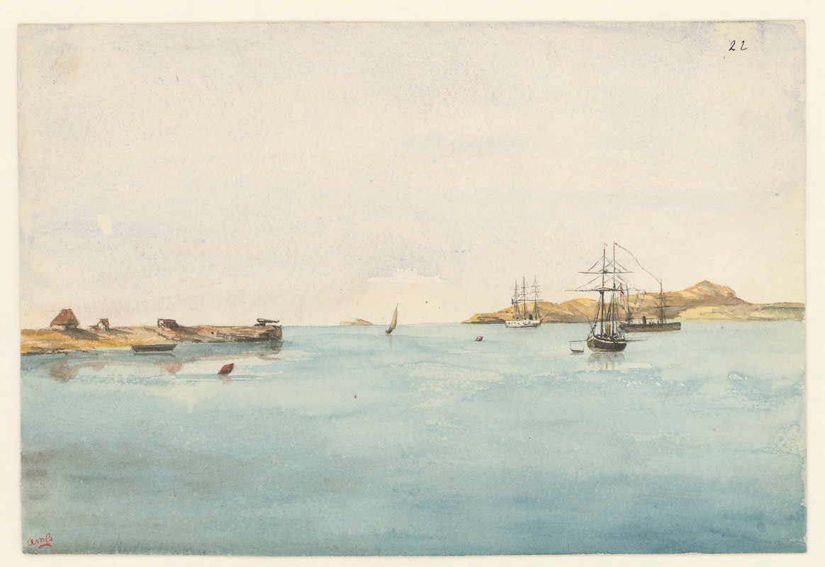 Auguste Mouillesaux de Bernières - 25 aquarelles par Auguste Mouillesaux de Bernières Pl.22