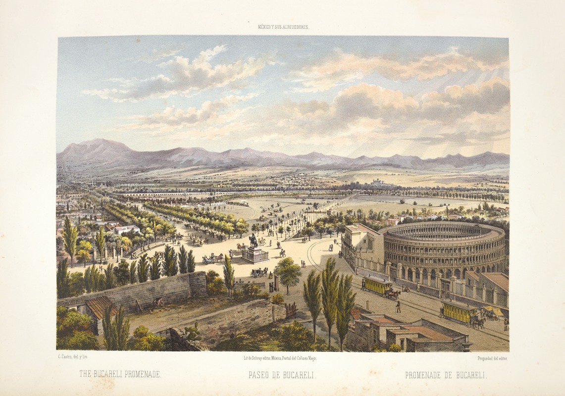 C. Castro - The Bucareli promenade.