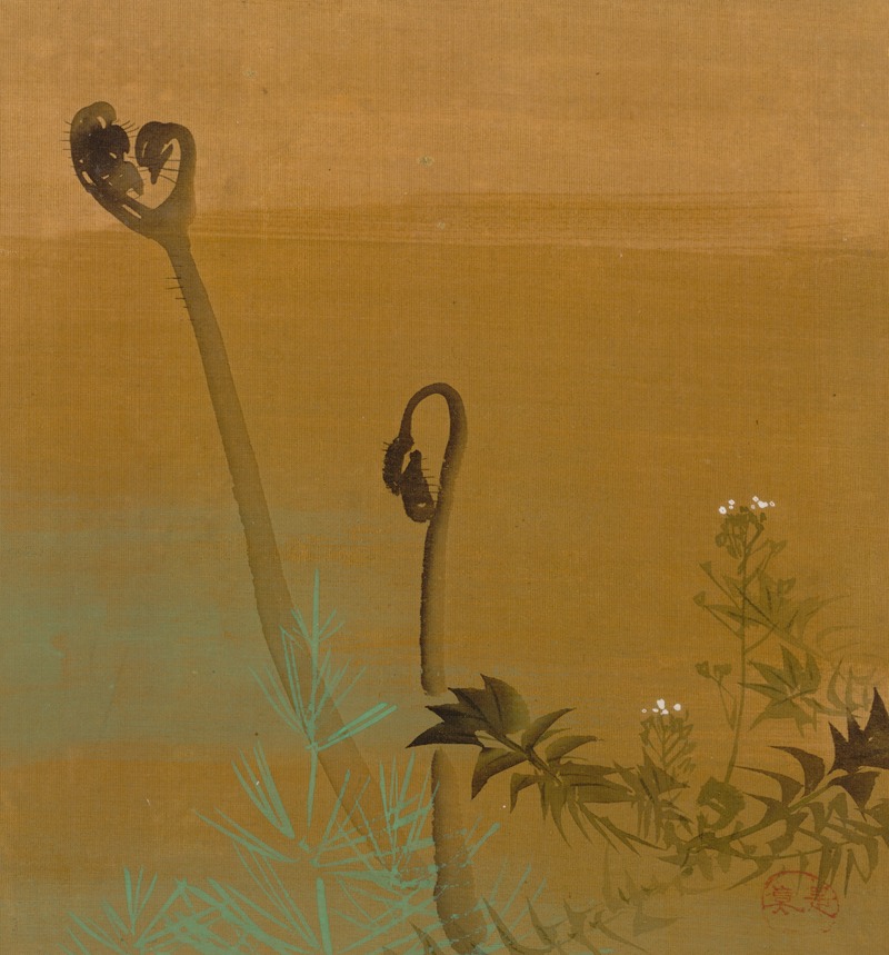 Shibata Zeshin - New Ferns