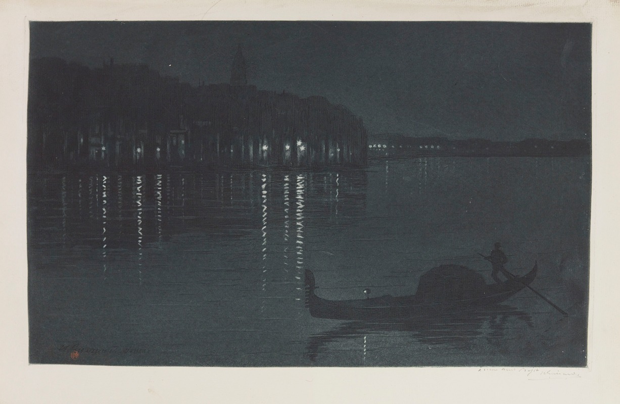 Henri-Charles Guérard - Venise (l’entrée du Grand canal, près de la Piazetta)