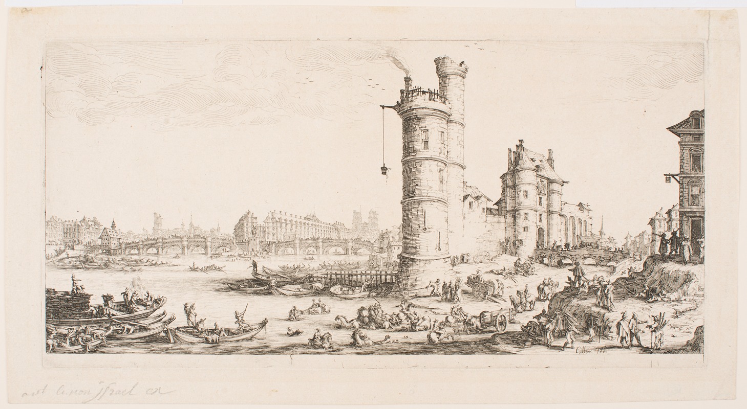 Jacques Callot - The Large Views of Paris; View of the Pont-Neuf