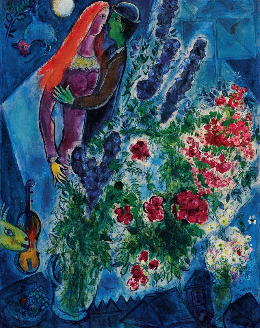 Marc Chagall シャガール　女軽業師　Woman Juggler Woman Juggler 1960 by Marc Chagall | J D Smith Fine Art