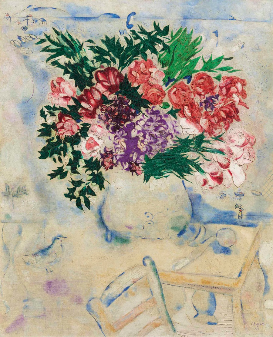 Stilleben mit Enzian und Türkenbund - Ernst Ludwig Kirchner | Artera