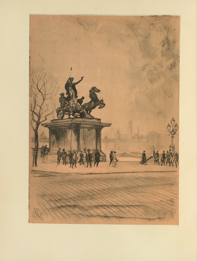 Joseph Pennell - Boadicea, Westminster Bridge