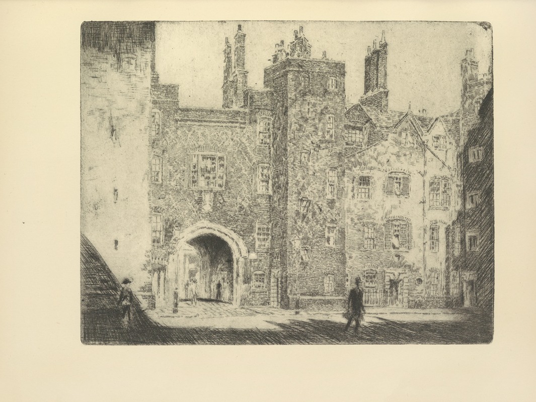 Joseph Pennell - The Great Gate, Lincoln’s Inn