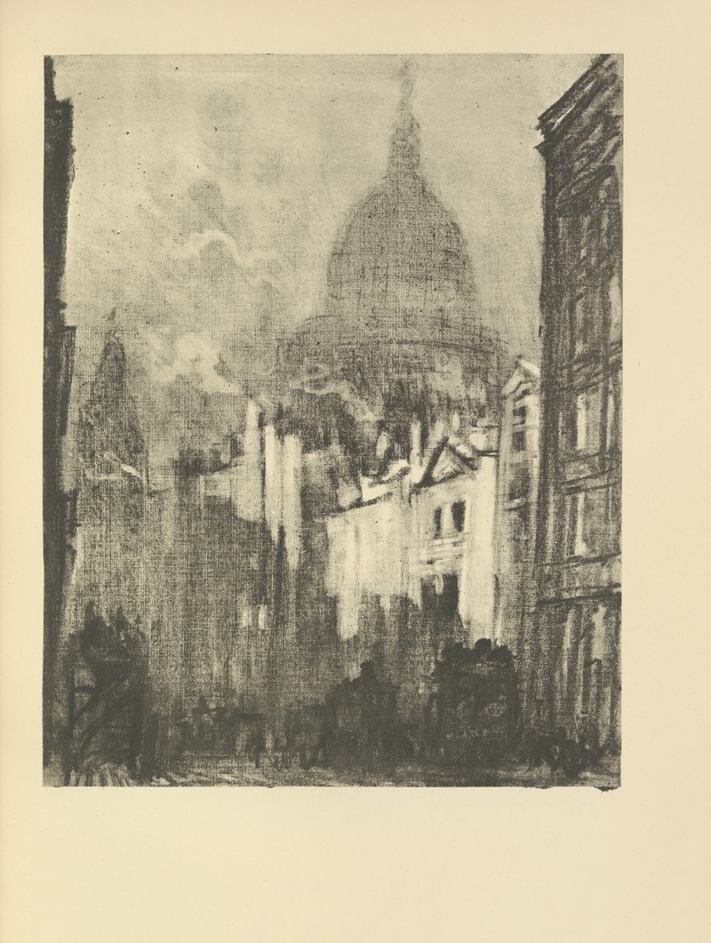 Joseph Pennell - St. Paul’s Dome, from Cannon Street