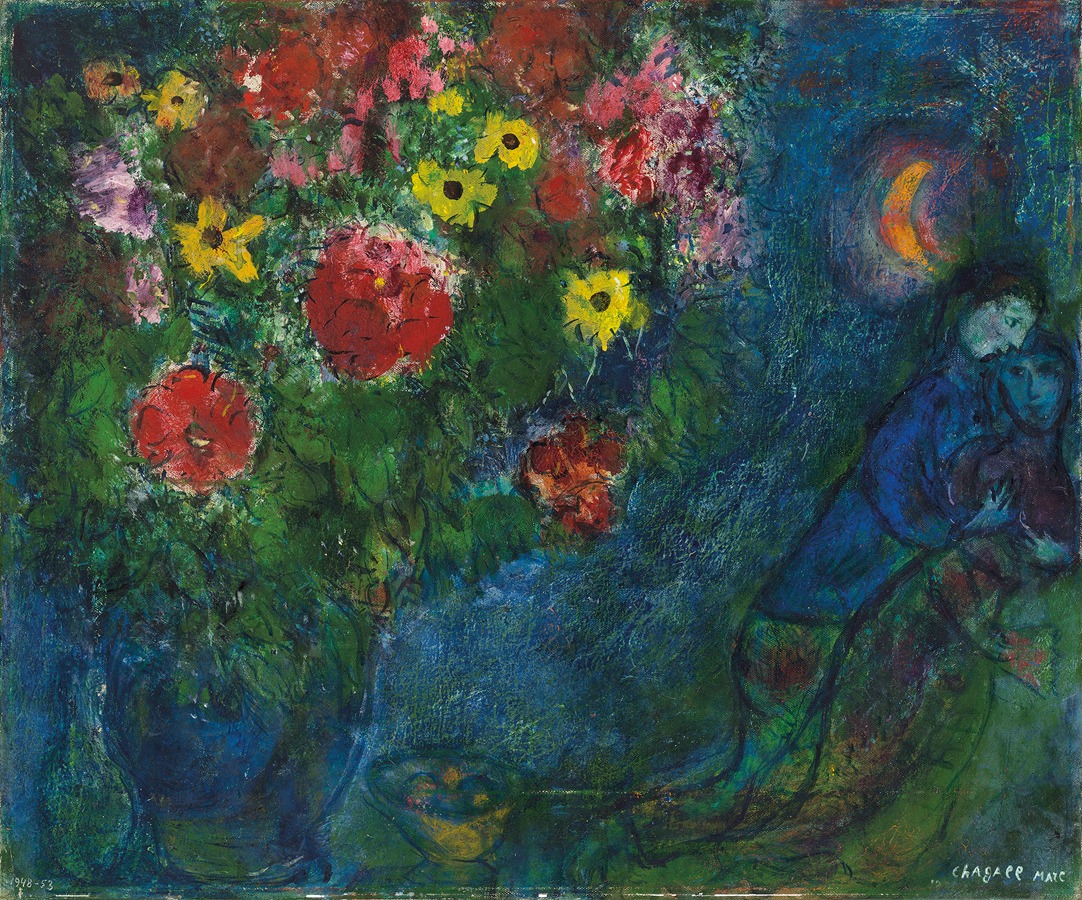 Les Amoureux By Marc Chagall Artvee