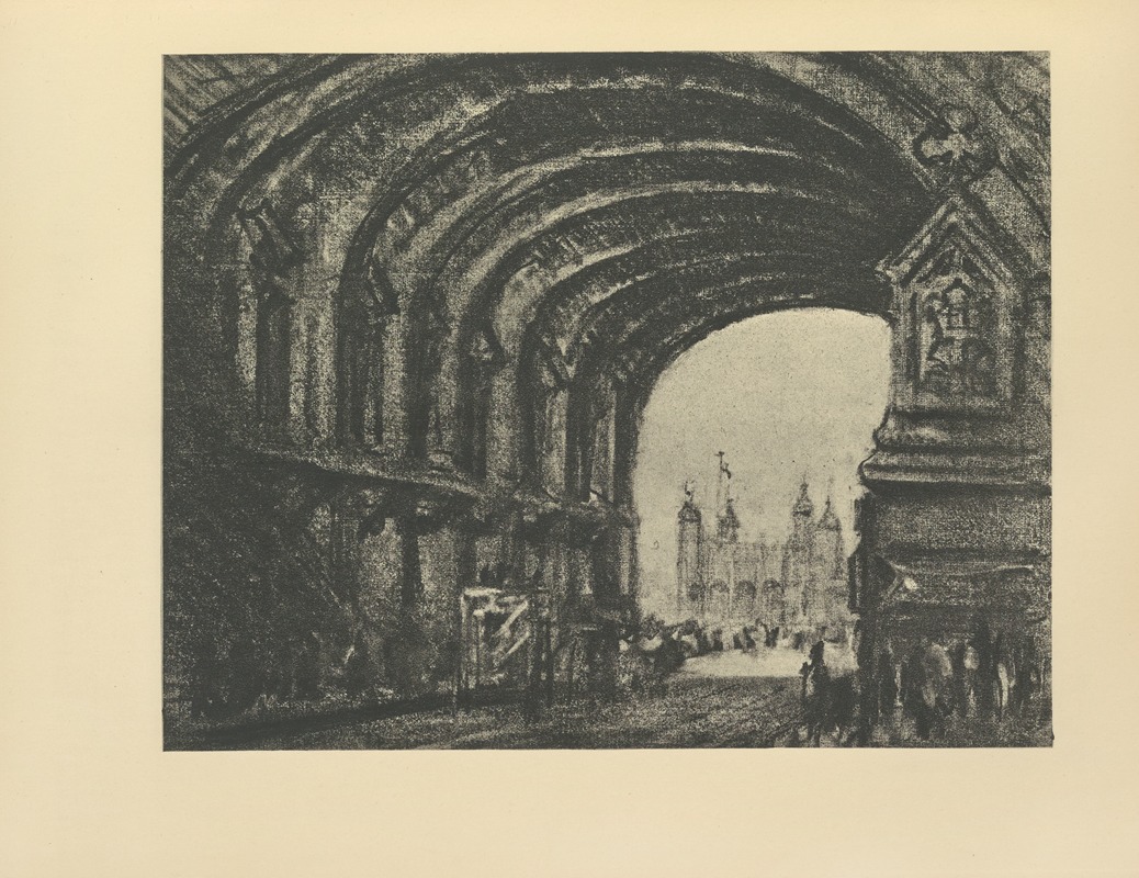 Joseph Pennell - The Tower, from the Tower Bridge