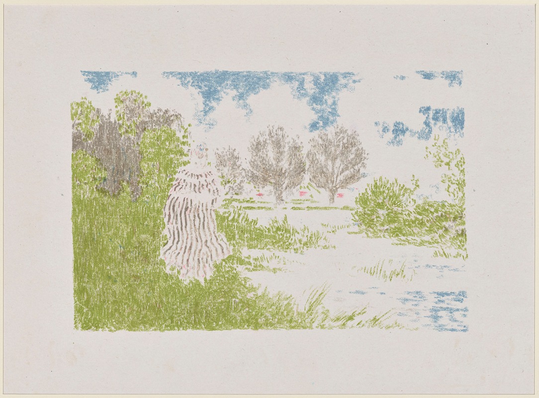 Ker-Xavier Roussel - Femme en robe à rayures