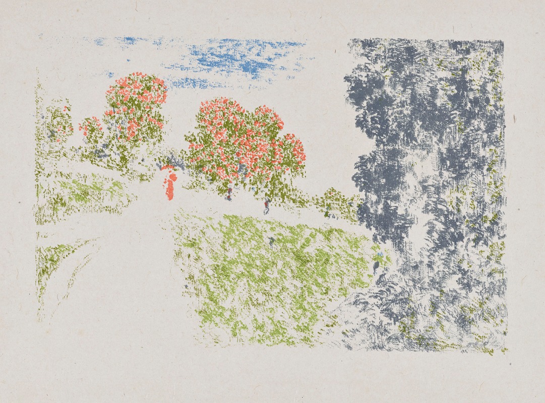 Ker-Xavier Roussel - Femme en rouge dans un paysage