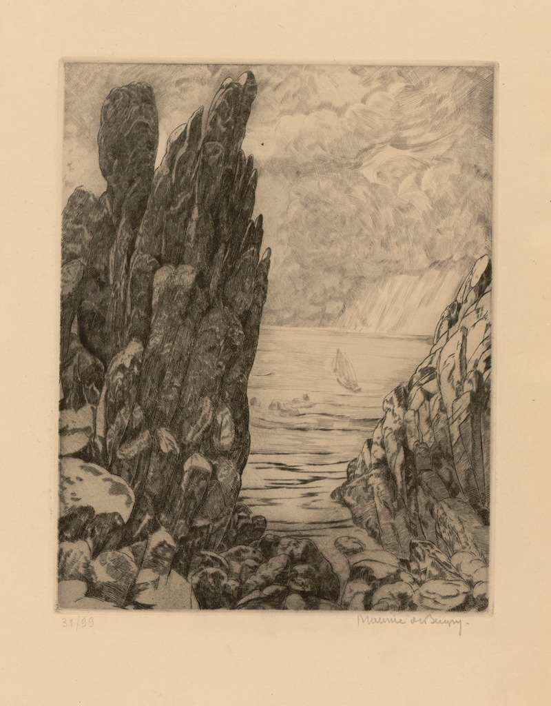 Maurice Jaubert de Becque - Six marines de Maurice de Becque Pl.1