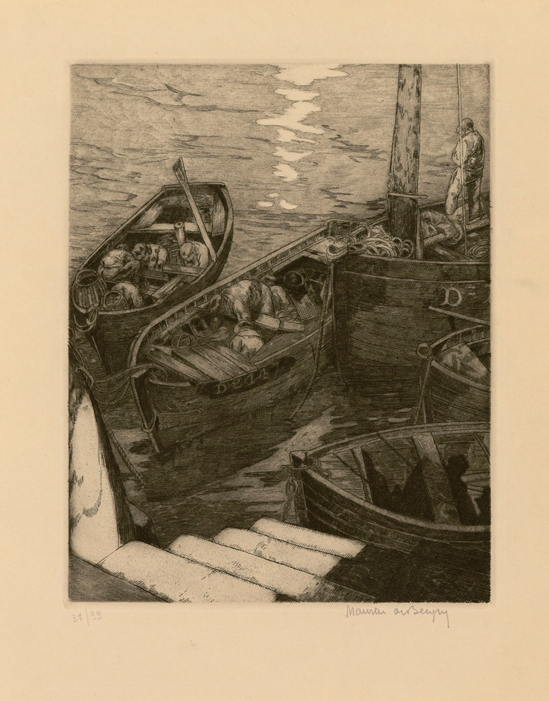Maurice Jaubert de Becque - Six marines de Maurice de Becque Pl.2