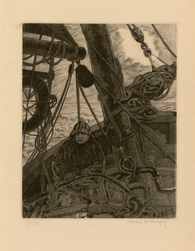 Maurice Jaubert de Becque - Six marines de Maurice de Becque Pl.6
