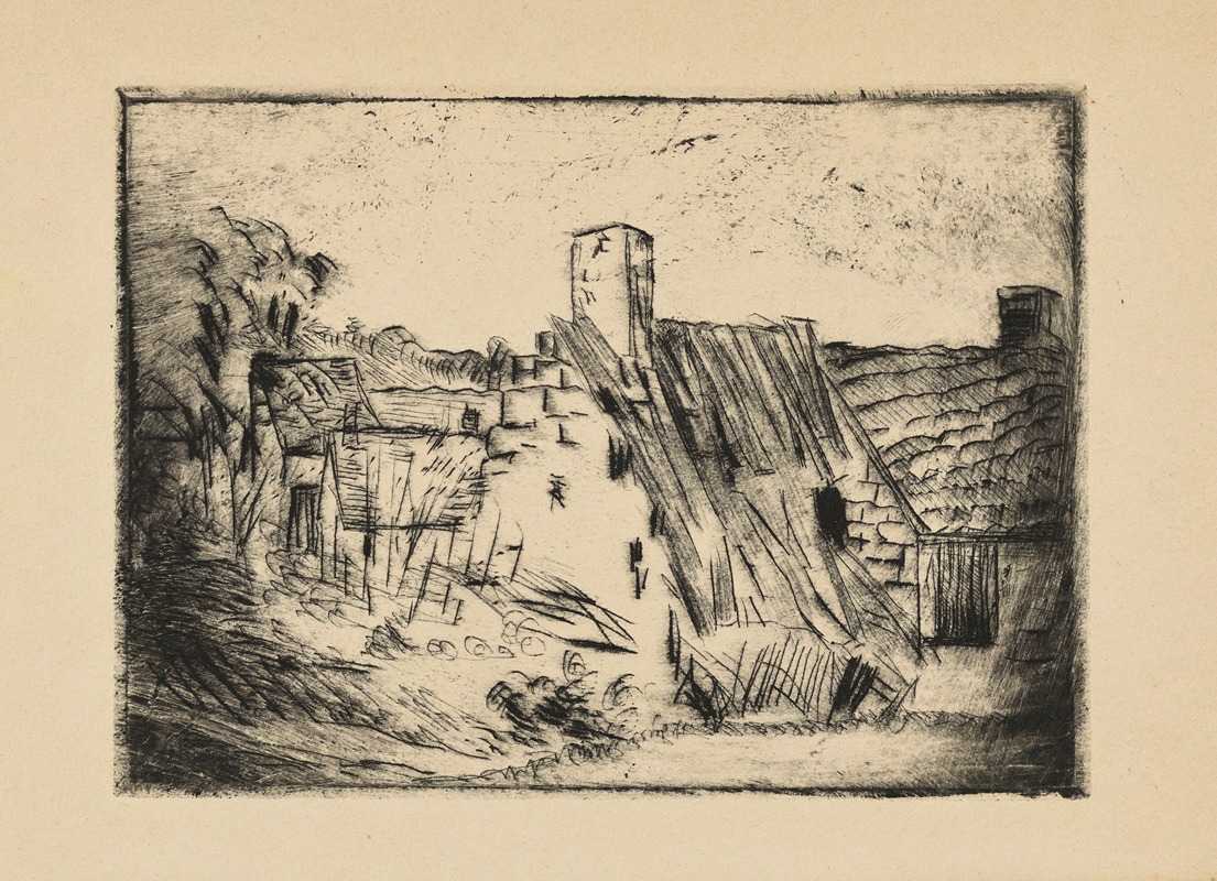 Paul Gachet - La maison en ruine à Auvers-sur-Oise