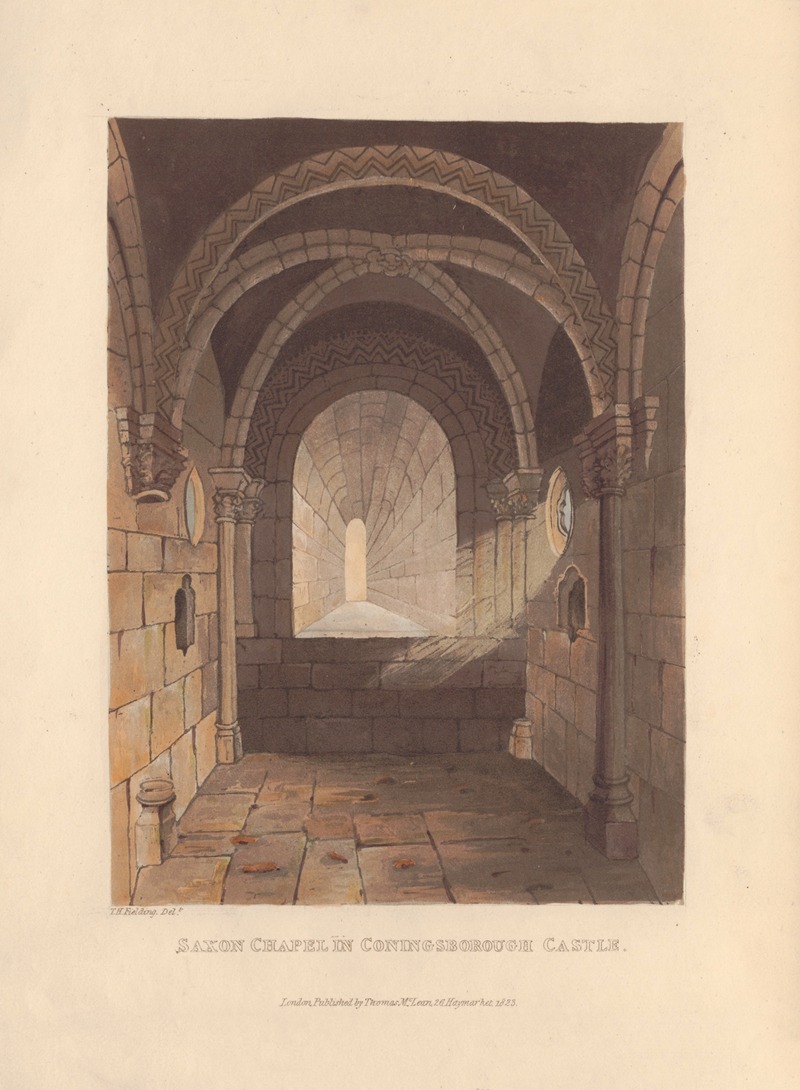 Theodore Henry Adolphus Fielding - Saxon Chapel in Coningsborough Castle