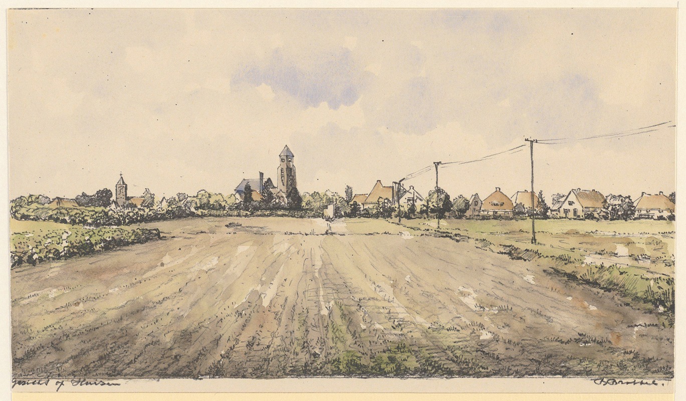 Bob Brobbel - Gezicht op Huizen