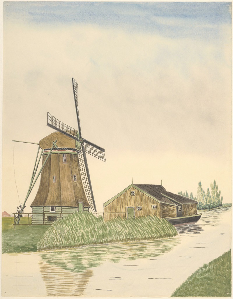 Johannes Nicolaas Eijman - Meelmolen De Koker of Zwarte-Hengst aan Oosteinde 14, Wormer