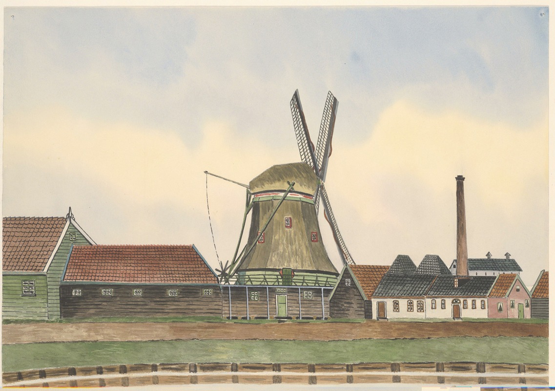 Johannes Nicolaas Eijman - molen; oliemolen De Simson of De Samson aan het Zaandijkerwegje
