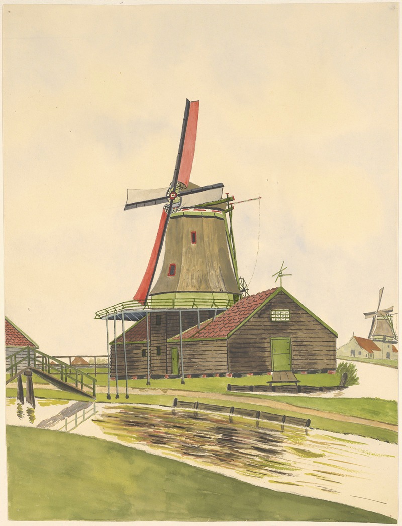 Johannes Nicolaas Eijman - molen; oliemolen De Vlijt, Zaandijkerwegje te Wormerveer, gesloopt 1879.