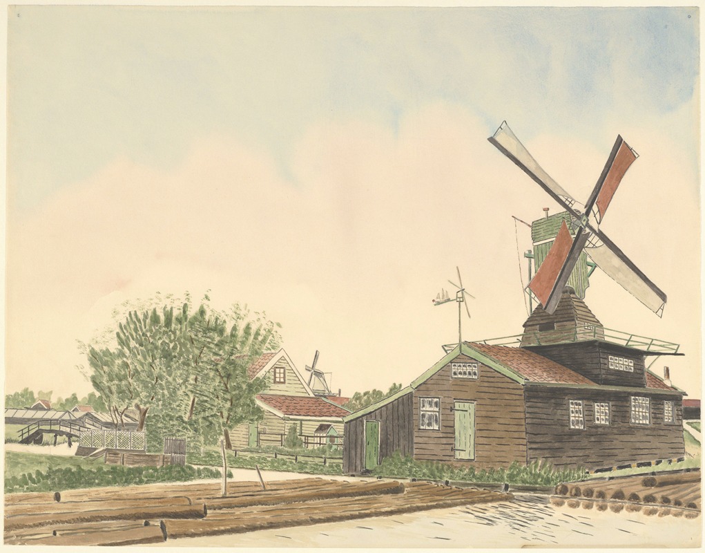 Johannes Nicolaas Eijman - molens; houtzaagmolen De Gebroeders