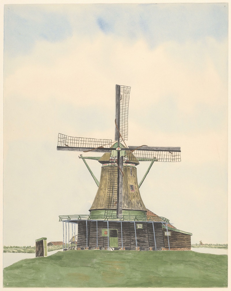Johannes Nicolaas Eijman - molens; oliemolen De Kwak, Oostzijderveld