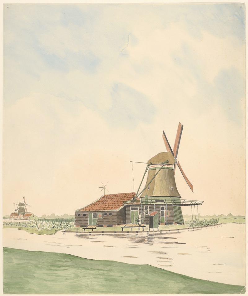 Johannes Nicolaas Eijman - molens; oliemolen De Vier-Heemskinderen (ook wel De Rijke-Man).