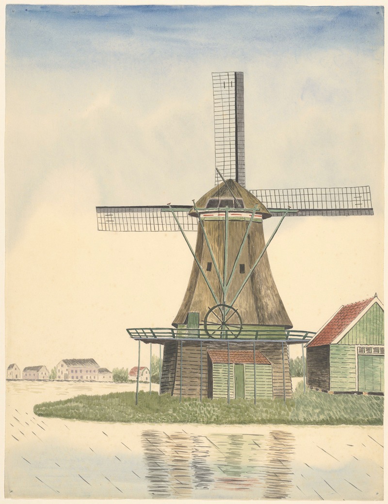 Johannes Nicolaas Eijman - molens; oliemolen De Zeemeeuw, Westzaandam