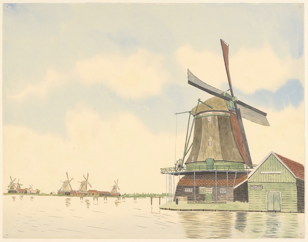 Johannes Nicolaas Eijman - molens; oliemolen, later pelmolen Sint-Willibrordus, Oostzijde, aan ‘t Kalf, gesloopt 1938