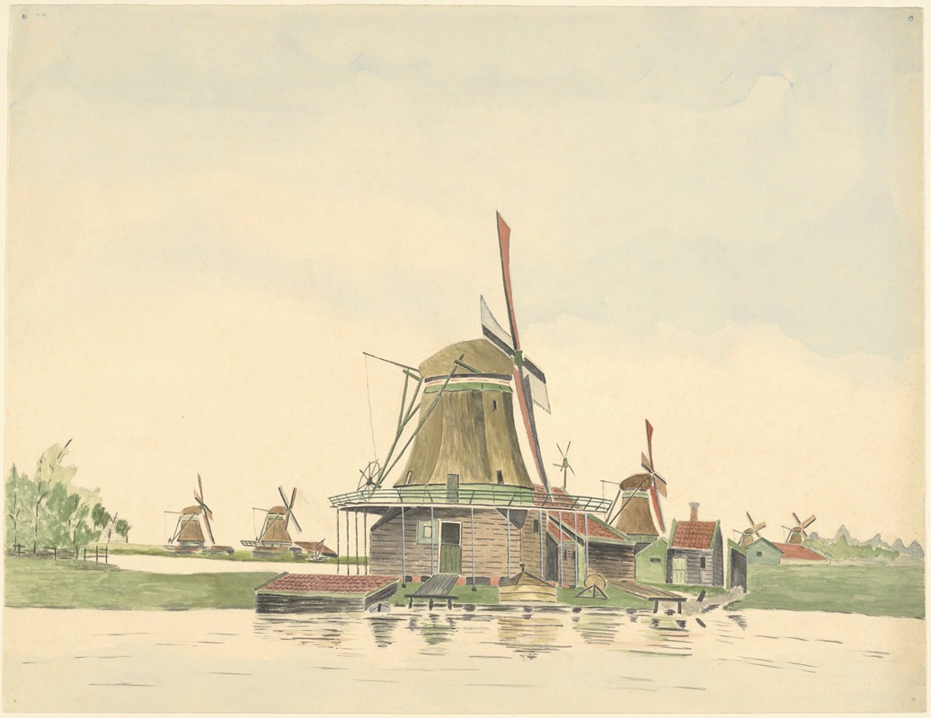 Johannes Nicolaas Eijman - molens; pelmolen De Hondeman