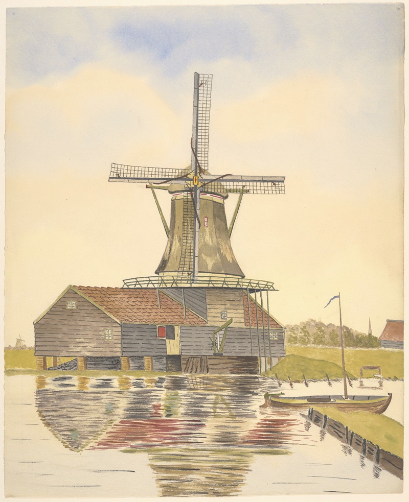 Johannes Nicolaas Eijman - molens; verfmolen Het Oosterkattegat