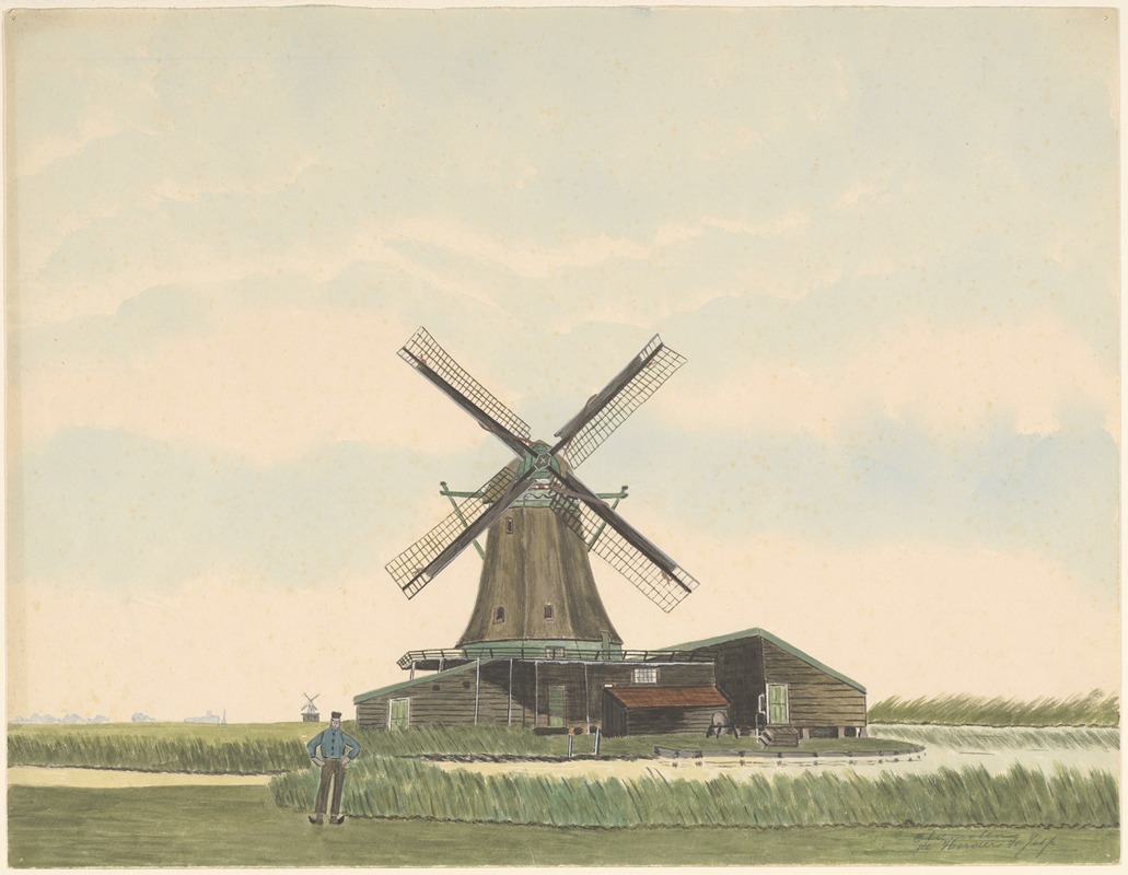 Johannes Nicolaas Eijman - Oliemolen De Herder te Jisp