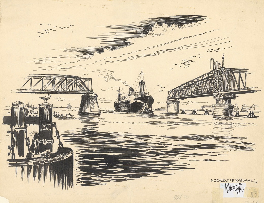 Maarten Oortwijn - De Hembrug over het Noordzeekanaal