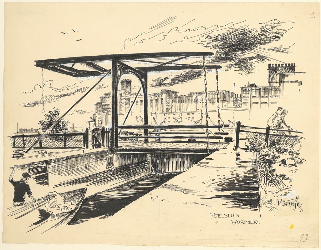 Maarten Oortwijn - De Poelsluis te Wormer.