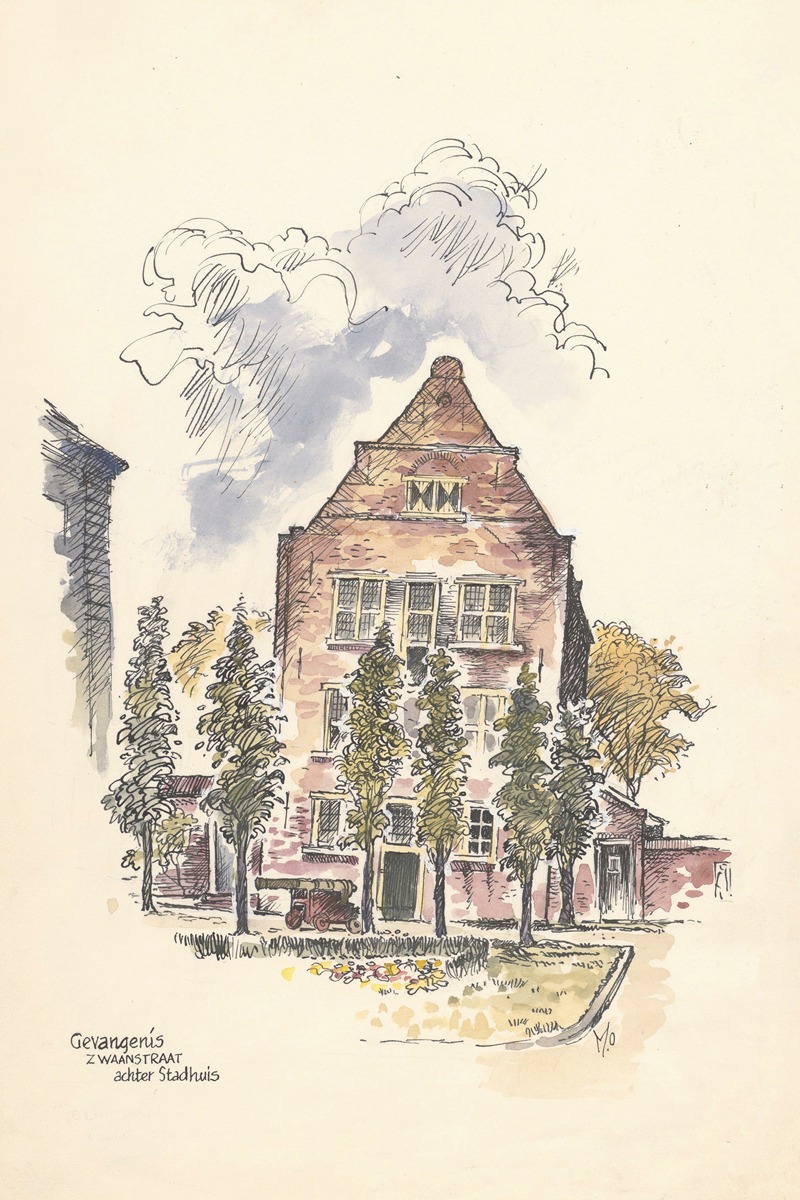 Maarten Oortwijn - Gevangenis van Enkhuizen achter het stadhuis aan de Zwaanstraat.
