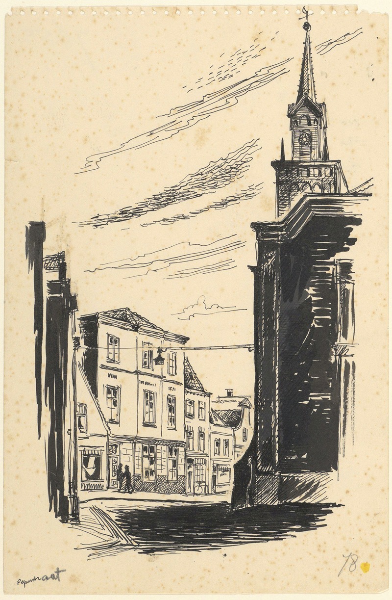 Maarten Oortwijn - Gezicht in de Peperstraat te Zaandam.