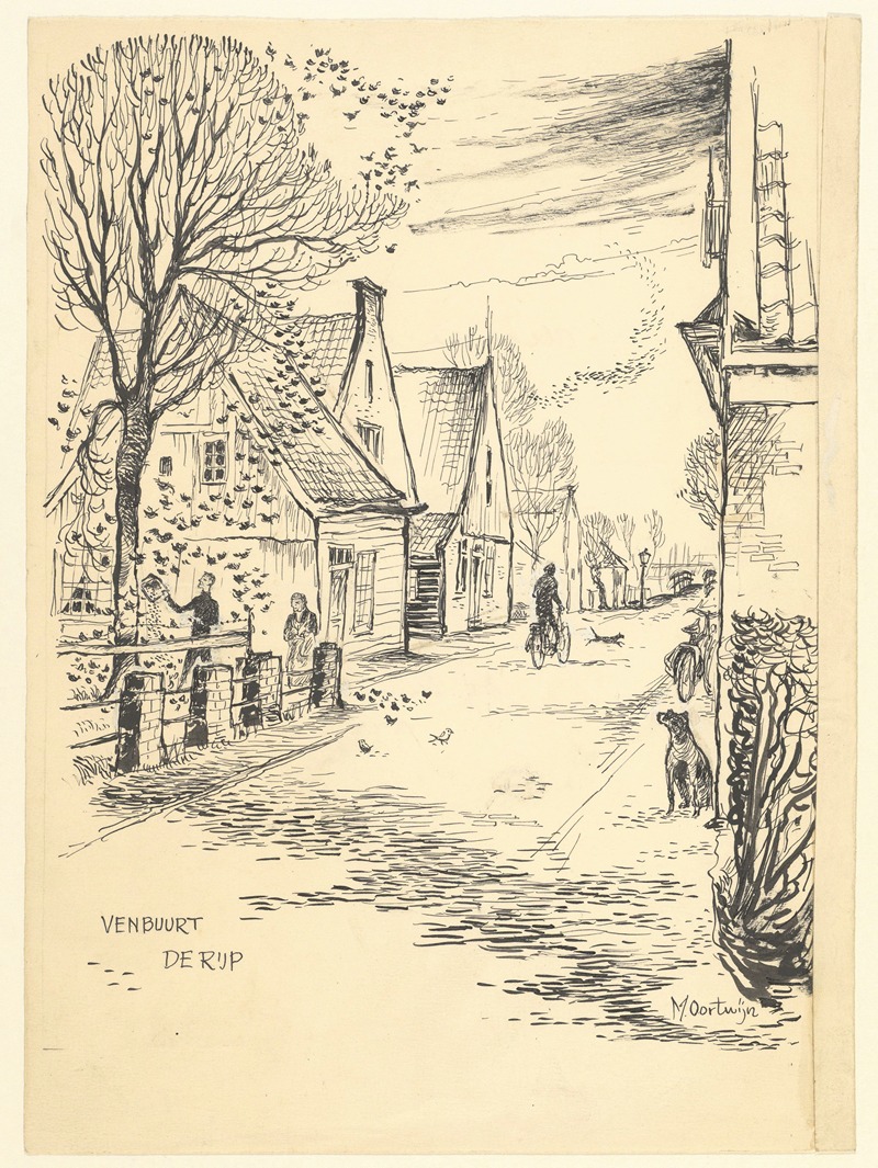 Maarten Oortwijn - Gezicht in de Venbuurt in het dorp De Rijp.