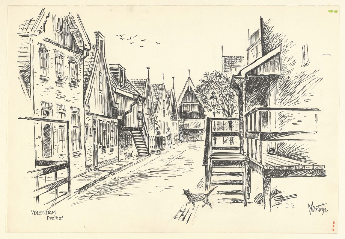 Maarten Oortwijn - Gezicht in het Doolhof te Volendam.