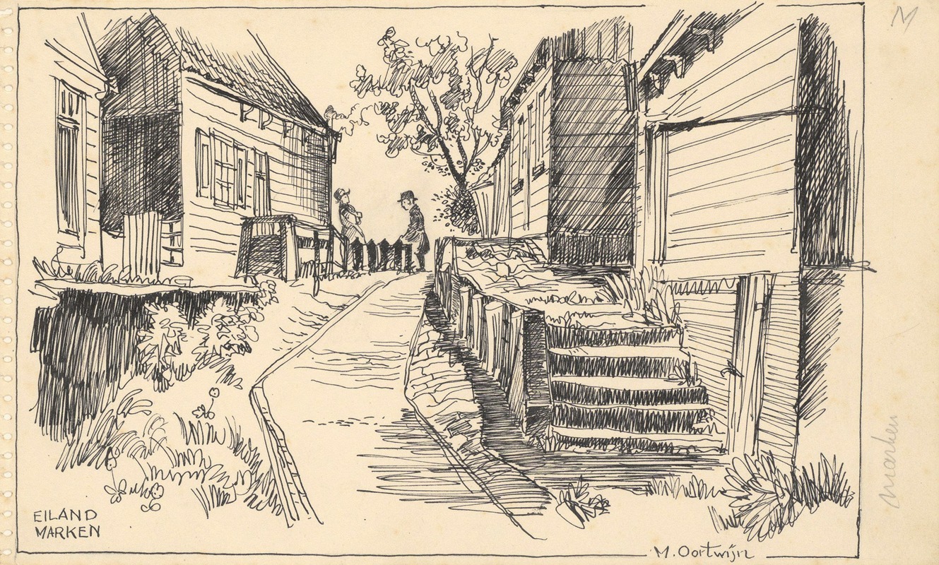 Maarten Oortwijn - Gezicht in het dorp Marken